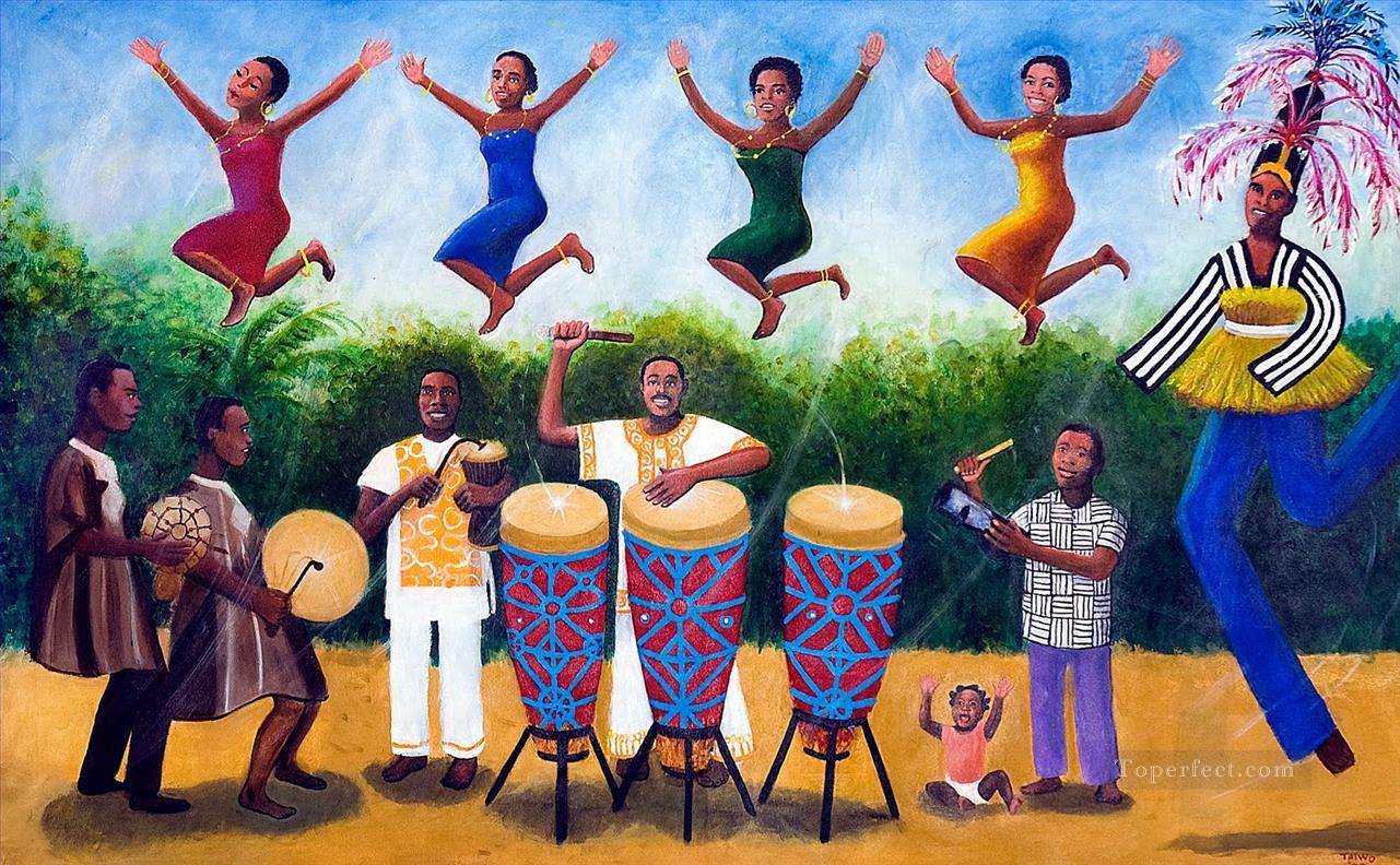 music party from Africa Oil Paintings